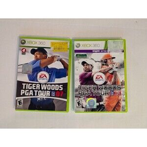 Tiger Woods PGA Tour 13 And 07 Microsoft Xbox 360 Games Lot 2 Videogame